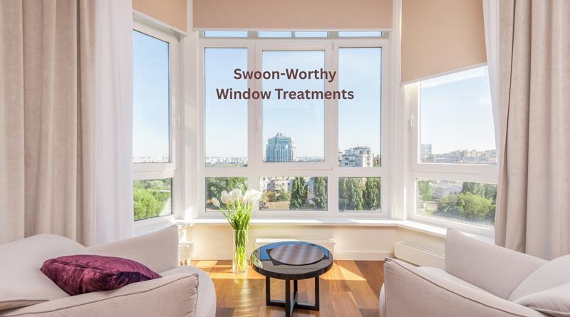 How to Make Your Window Treatments Swoon-Worthy / a room with a window and a view of a city