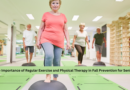 Seniors Exercising Together in a Gym / The Importance of Regular Exercise and Physical Therapy in Fall Prevention in Seniors