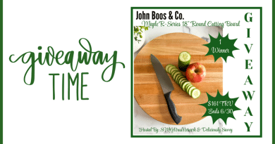 John Boos & Co. Giveaway Feature Image / John Boos & Co. Cutting Board Giveaway