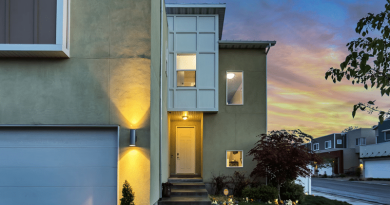 Modern 2 Story Home with Flower Lined Path up Steps to Front Door / 3 Home Maintenance Tasks To Hire Professionals For