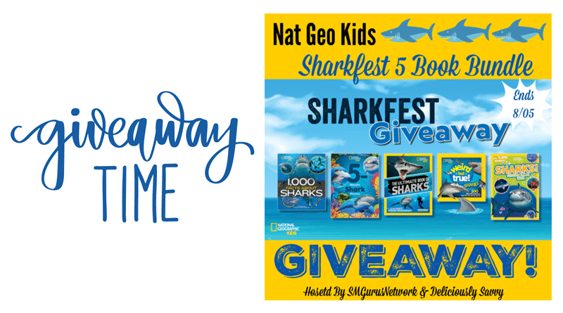 Sharkfest Giveaway / Nat Geo Kids Sharkfest 5 Book Bundle Giveaway!