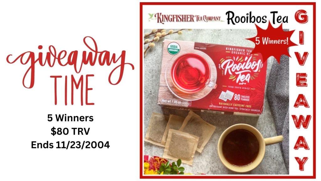 Kingfisher Rooibus Tea Giveaway