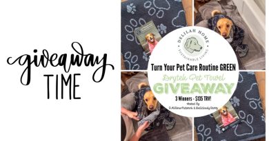 Delilah Home Drytek Pet Towel Giveaway / Delilah Home Turn Your Pet Care Routine GREEN Drytek Pet Towel Giveaway