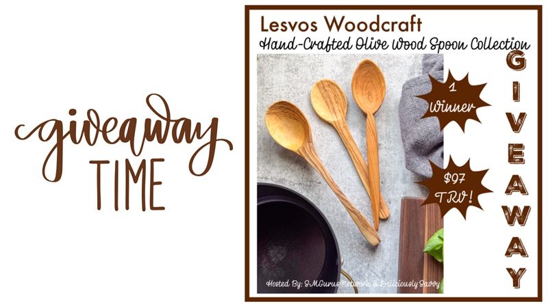 Levos Woodcraft Giveaway FI / Lesvos Woodcraft Hand-Carved Olive Wood Spoon Collection Giveaway