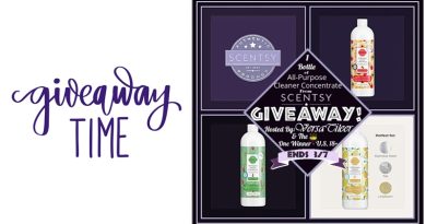 Scentsy All-Purpose Cleaners Giveaway / All-Purpose Cleaner Concentrate from Scentsy Giveaway