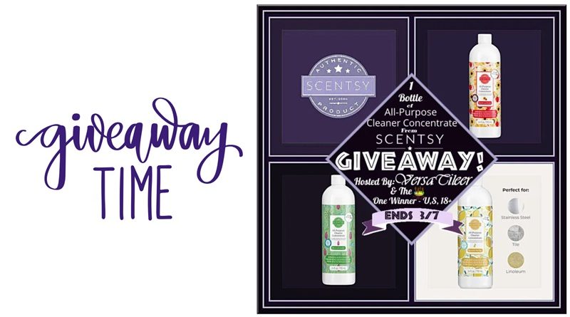 Scentsy All-Purpose Cleaners Giveaway / All-Purpose Cleaner Concentrate from Scentsy Giveaway
