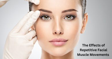 Woman who's face is being held in gloved hands / The Effects of Repetitive Facial Muscle Movements on Your Health