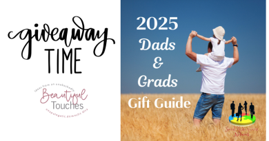 Many in a Field Holding Child on His Shoulders / Dads & Grads Group Giveaway