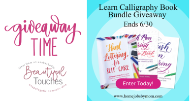 Learn Calligraphy Book Bundle Giveaway
