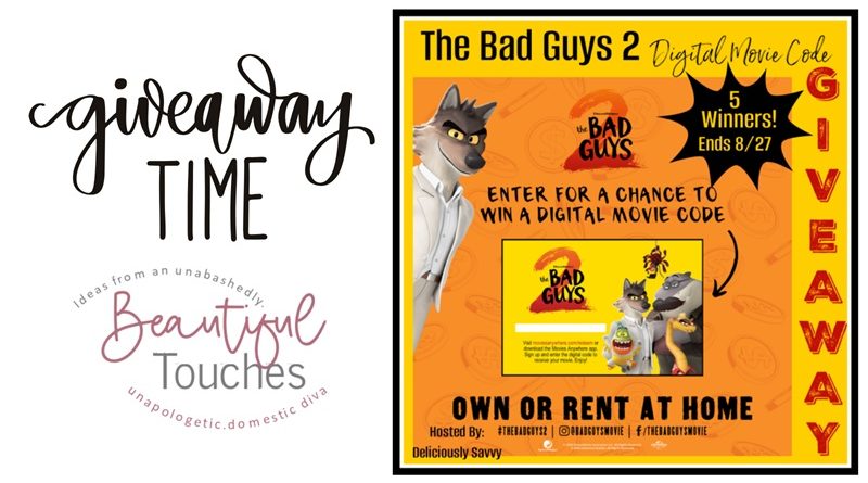 The Bad Guys 2 Digital Movie Code Giveaway