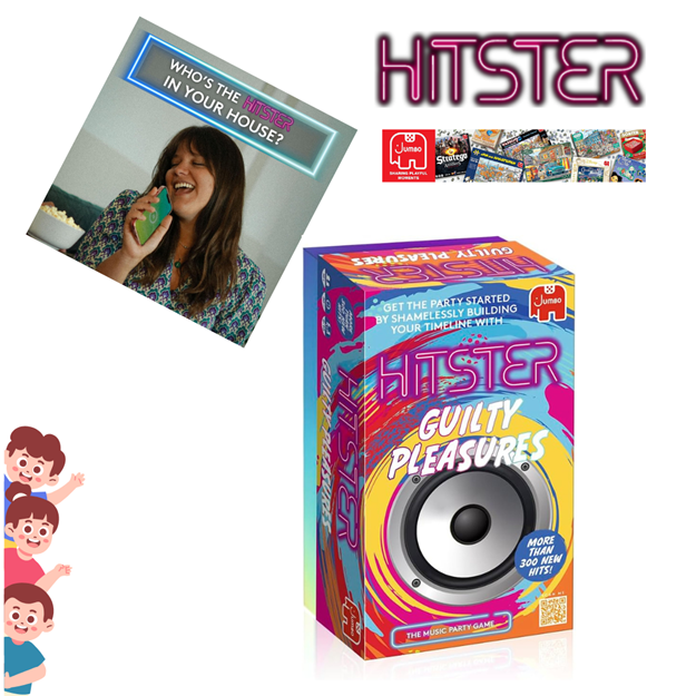 Hitstir Guilty Pleasures Music Party Game from Jumbo Group