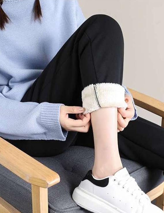 Yeokou Women\'s Warm Sherpa Lined Athletic Sweatpants Jogger Fleece Pants