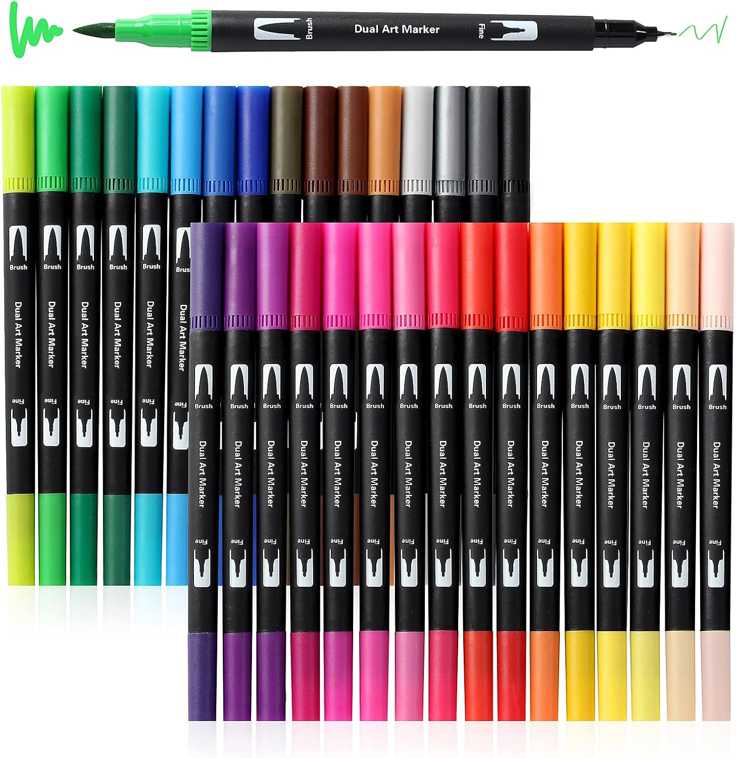 Art Markers Brush Pen, Markers for Adult Coloring 