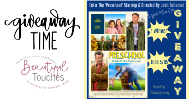 Winner will receive a digital code to watch 'Preschool' starring and directed by Josh Duhamel. Open to US / 18+ /Giveaway Ends on May 04.