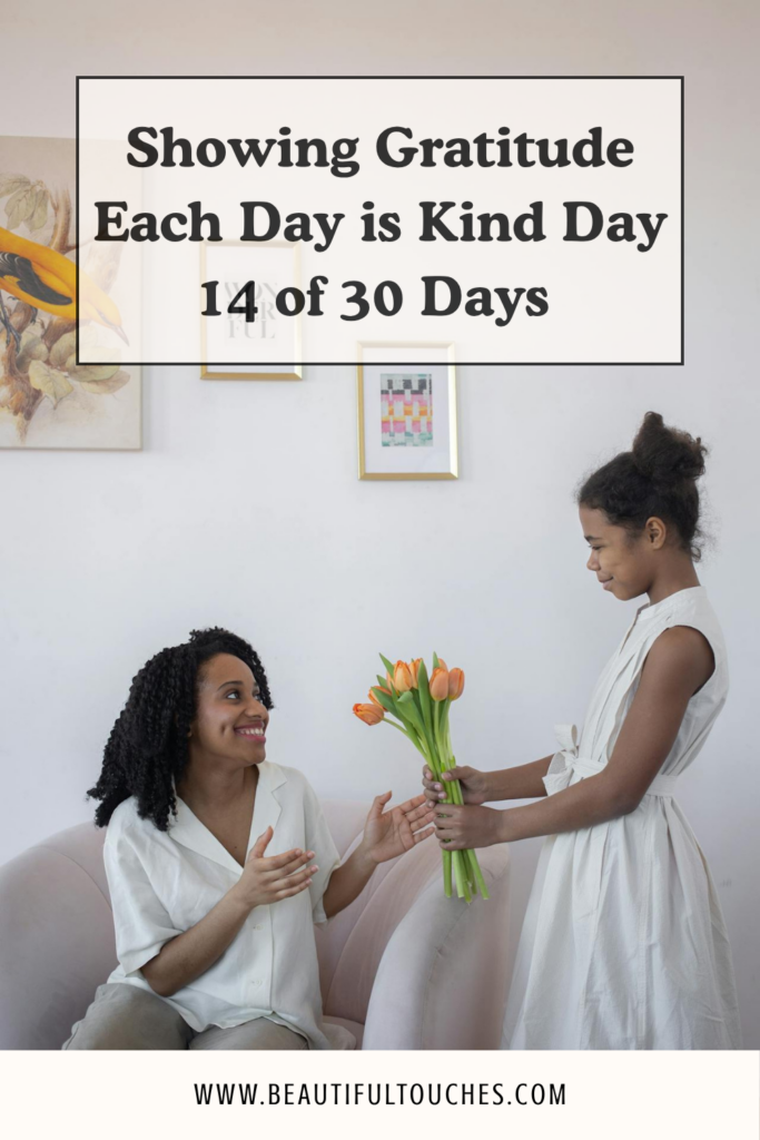 showing gratitude