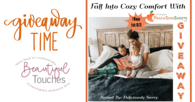 PeachSkinSheets Giveaway Cozy Fall 2026