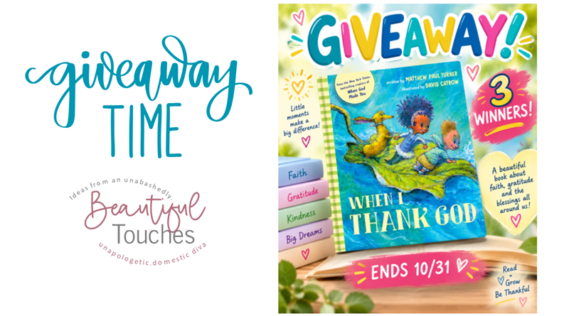 When I Thank God Book Giveaway