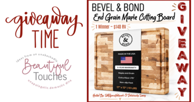 Bevel & Bond End Grain Maple Cutting Board Giveaway